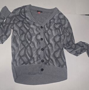 Airwalk Charcoal Patterned Women's Cardigan